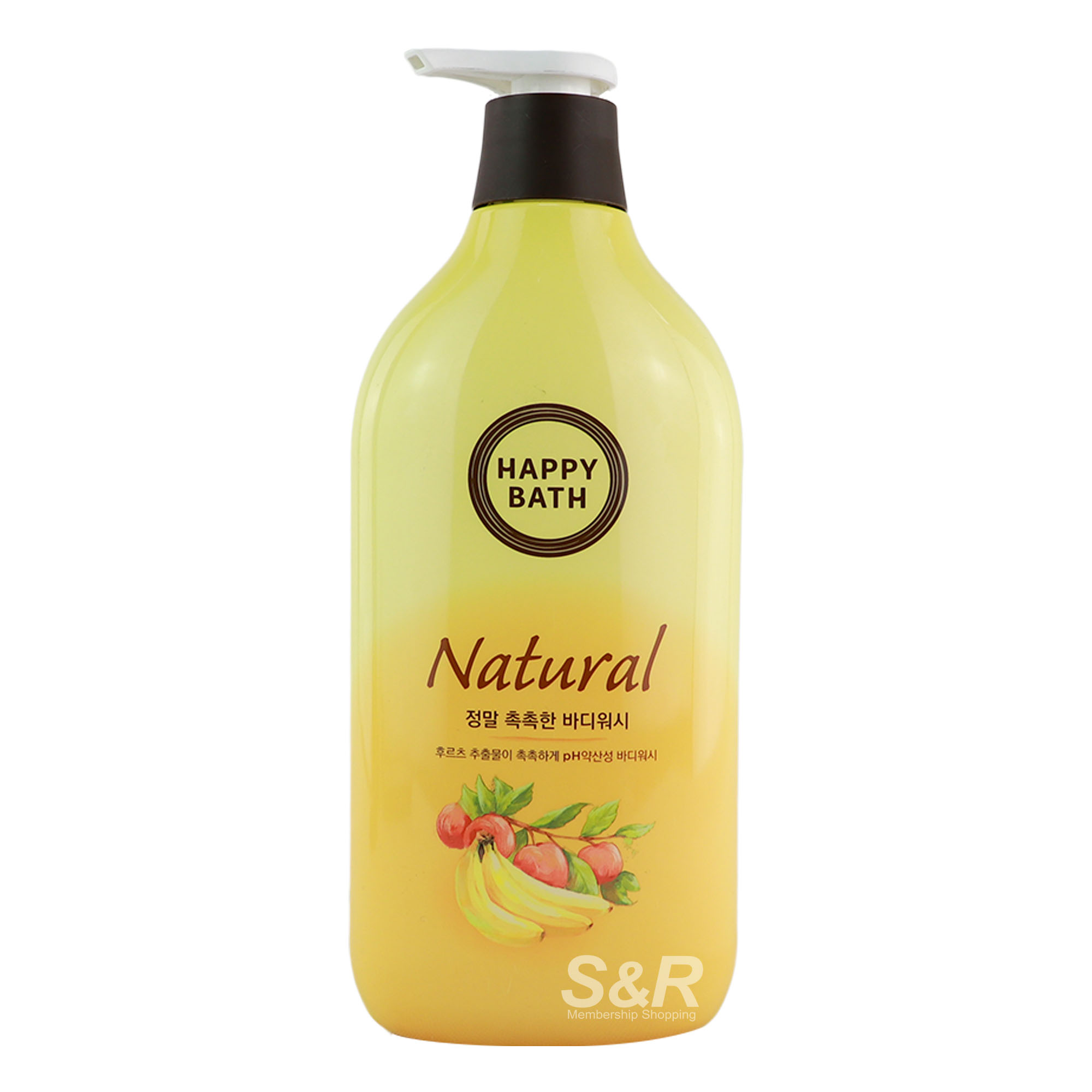 Happy Bath Natural Real Moisture Body Wash 900g